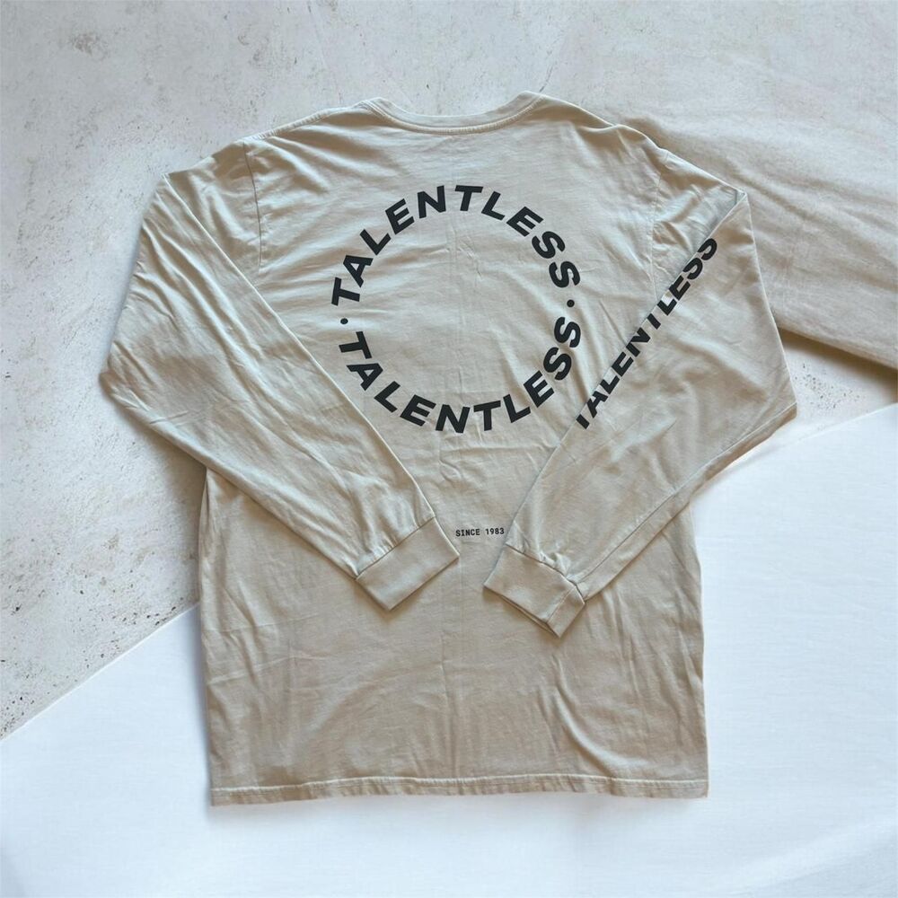 Talentless Men’s Circle Logo Long-Sleeve Cotton T-Shirt XXL